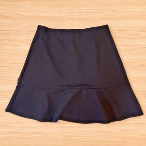 LOFT Womens Extra Large Tall Black Fit Flare Skirt Professional Business Casual